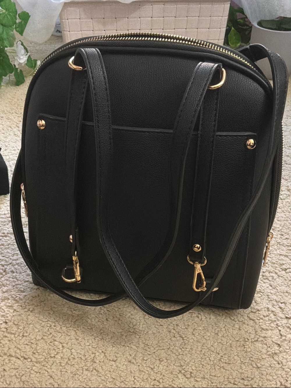 Black Hand-Painted Fashionista Crossbody Bag - Picture 6 of 16